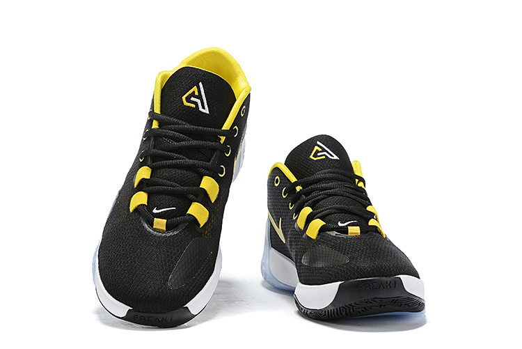 2020 Men Nike Freak 1 Black Yellow Shoes